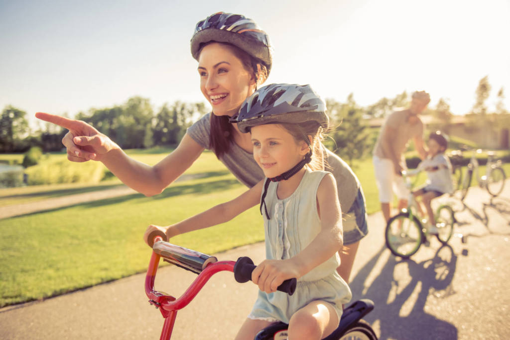 Teach older outlet kid to ride