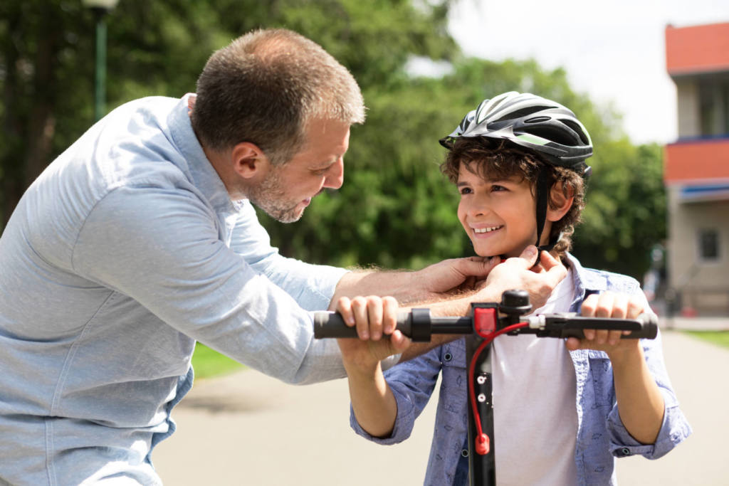 Not wearing a helmet when sale riding a bike